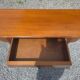 Table console demie lune en merisier massif