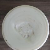 Set of 2 white opaline vases