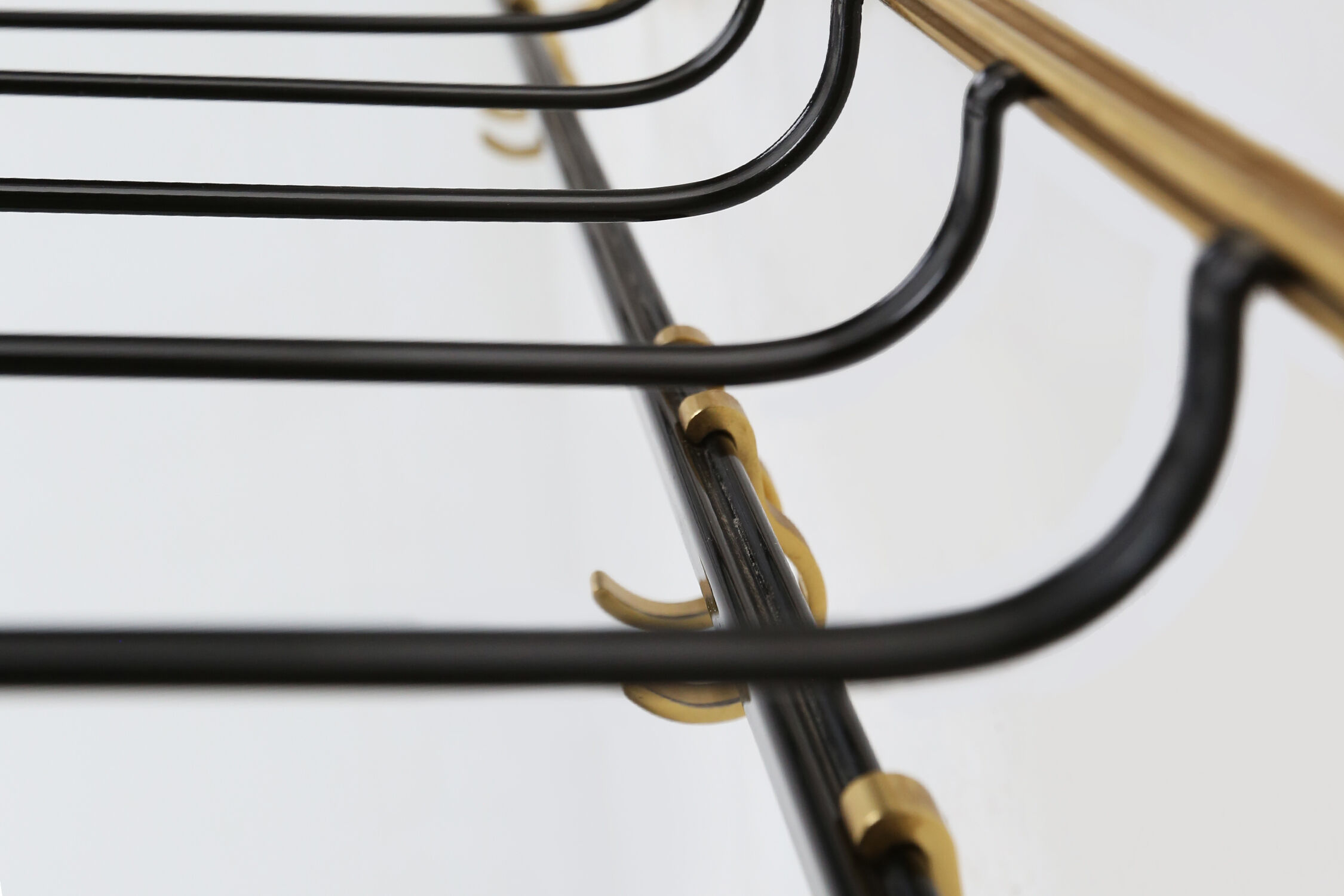 Gold color coat rack, 1960's