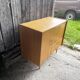 Vintage Scandinavian-style wooden hi-fi cabinet