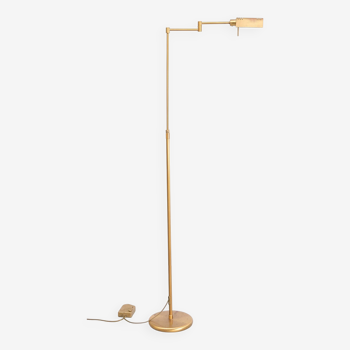 Halogen Brass Swing arm floor lamp 1980s Germany