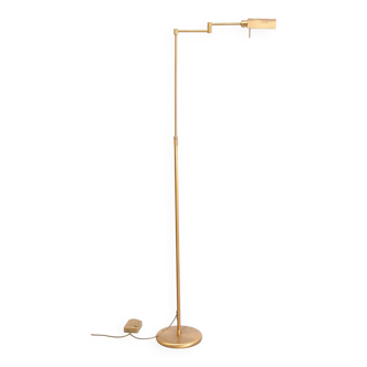 Halogen Brass Swing arm floor lamp 1980s Germany