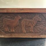 Small carved ethnic chest