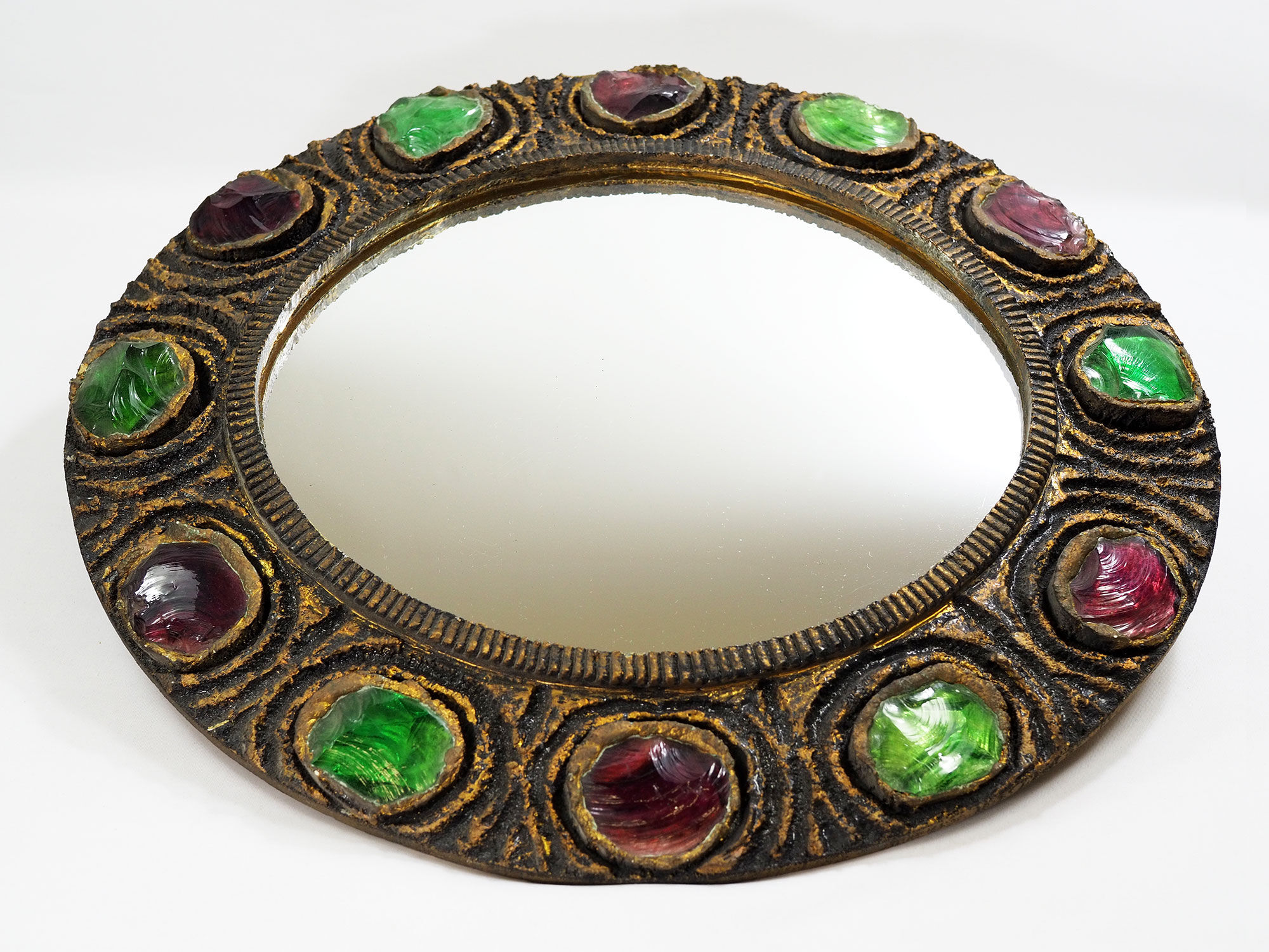 Murano "Creaciones Gobesso" Mirrors In Style of Line Vautrin