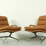 Ensemble de 2 fauteuils lounge Paul Tuttle 'Gamma' pour Strässle, 1970
