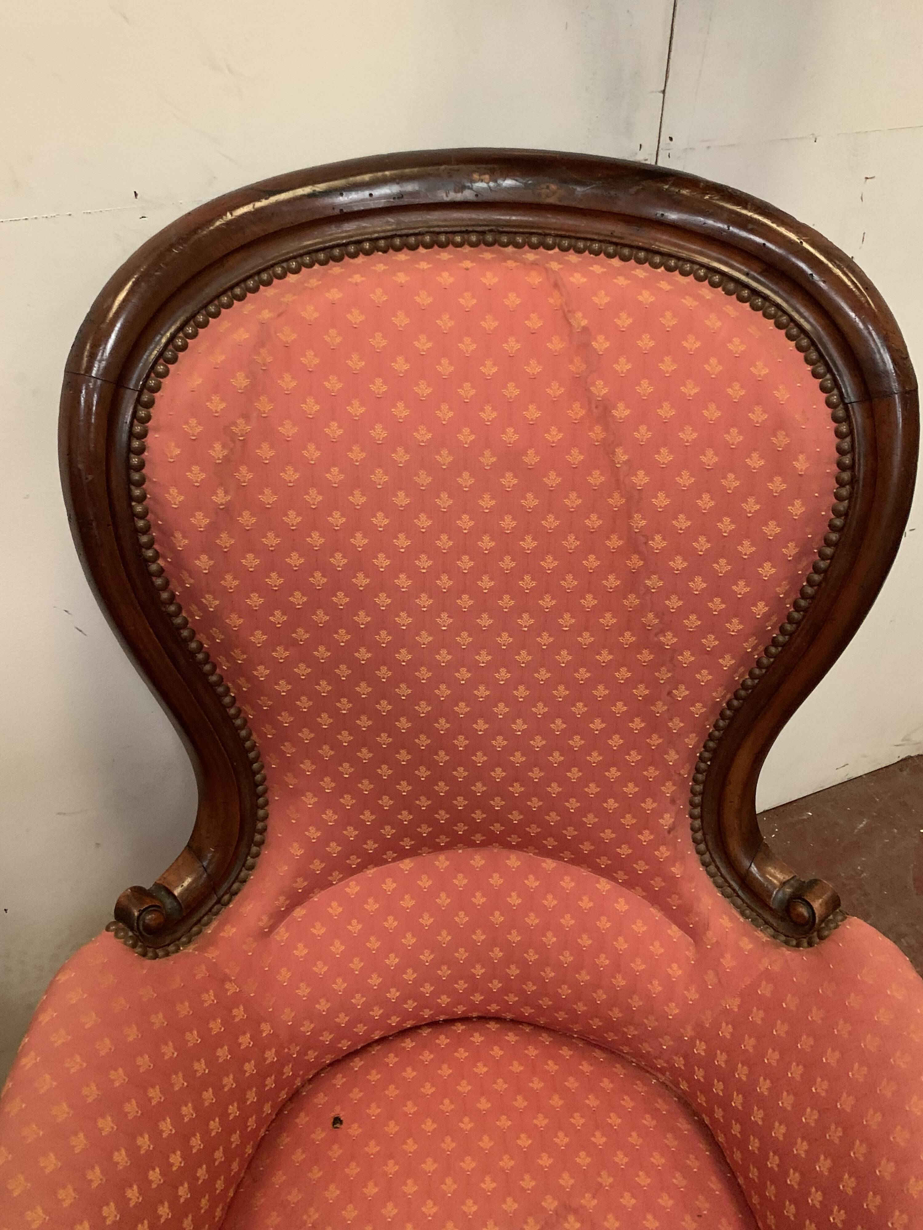 Paire de fauteuils Louis Philippe en acajou XIX siècle