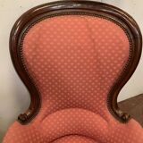 Paire de fauteuils Louis Philippe en acajou XIX siècle