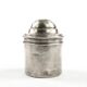 Eclectic pill box, silver-plated brass, Bronowski, Poland, 19th century