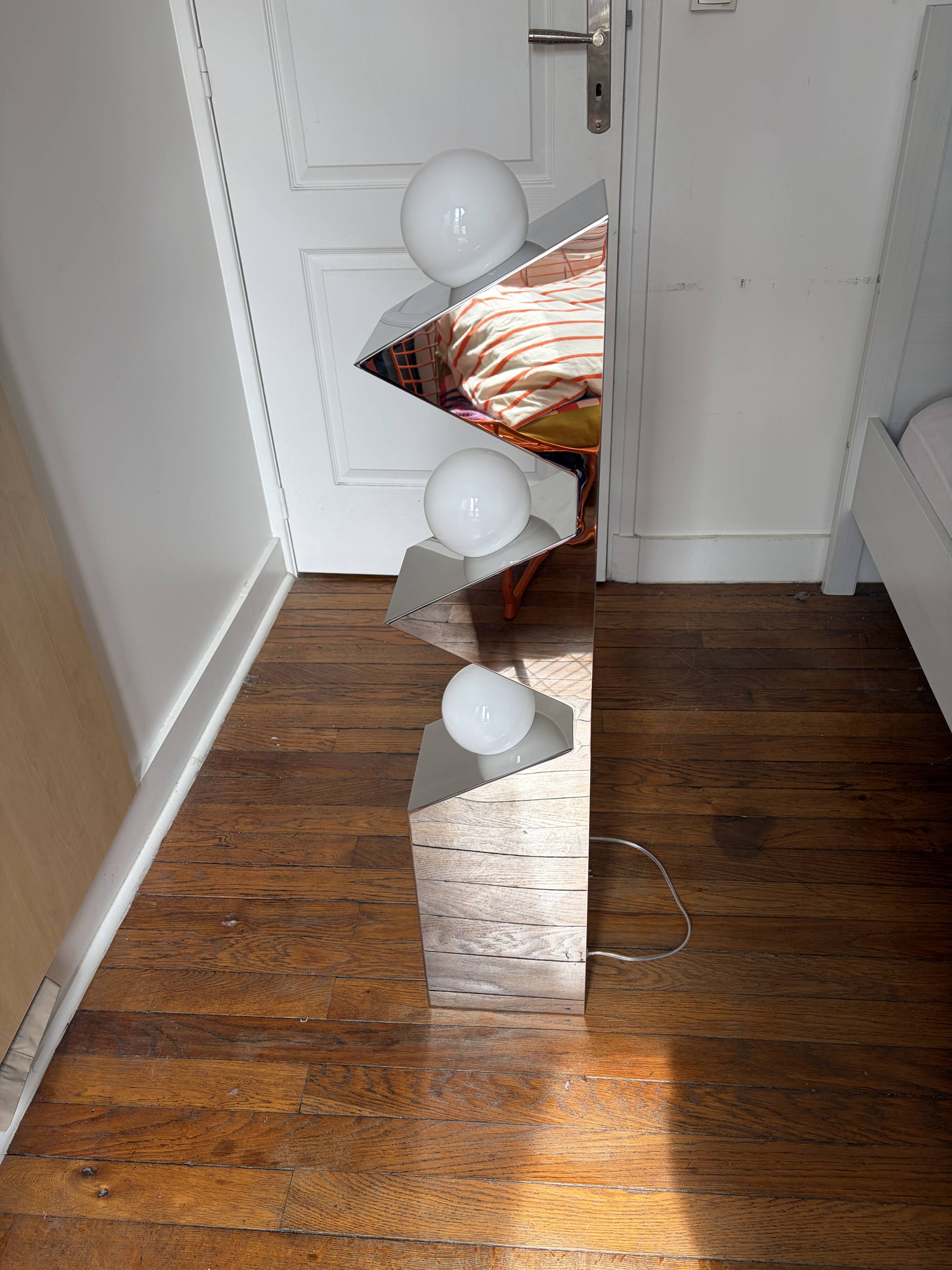 Axel Chay Monoprix chrome floor lamp