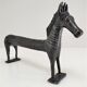 Horse sculptural brass solid patina black design