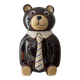 Vintage ceramic glazed bear biscuit jar