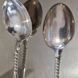 12 petites cuillères Christofle Marly métal argenté modèle mascaron