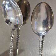 12 petites cuillères Christofle Marly métal argenté modèle mascaron