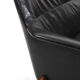 1950s Leather and Teak Wing Sofa by Ib Kofod-Larsen