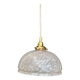 Vintage Clichy White Glass Pendant Lampshade