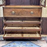 Nineteenth-century English mahogany scriban