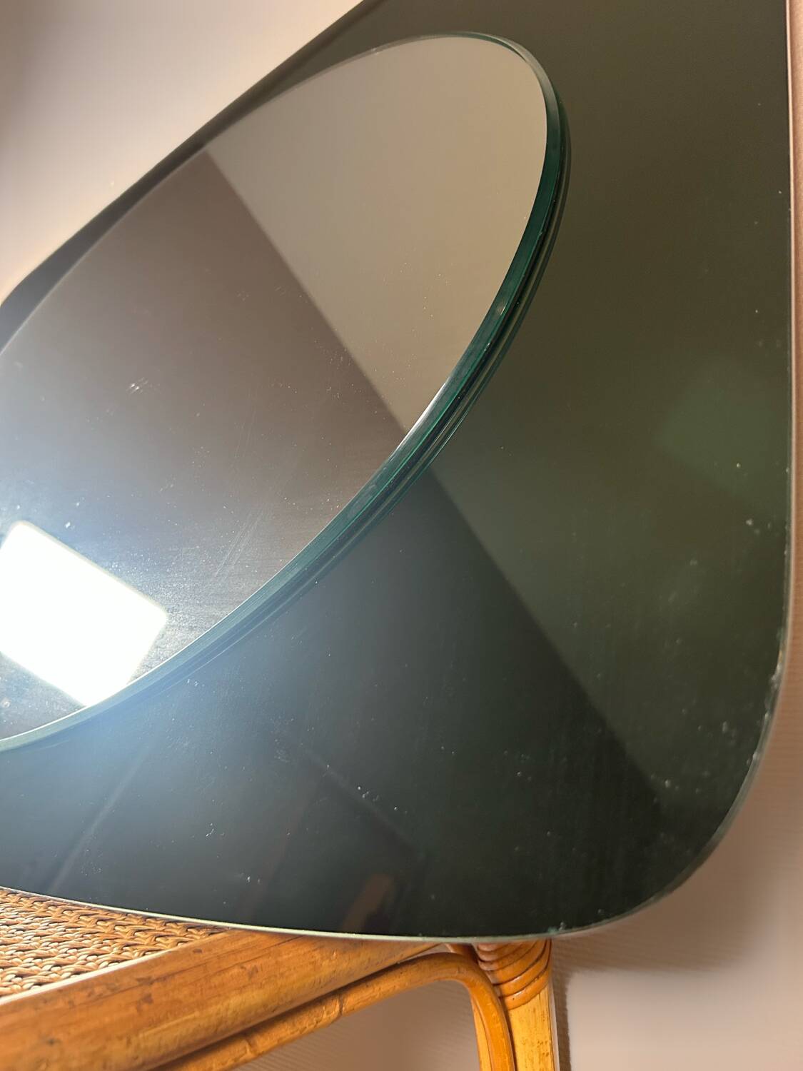 Italian design smoked mirror Veca 70s