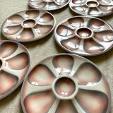 Digoin oyster plates from the 60s