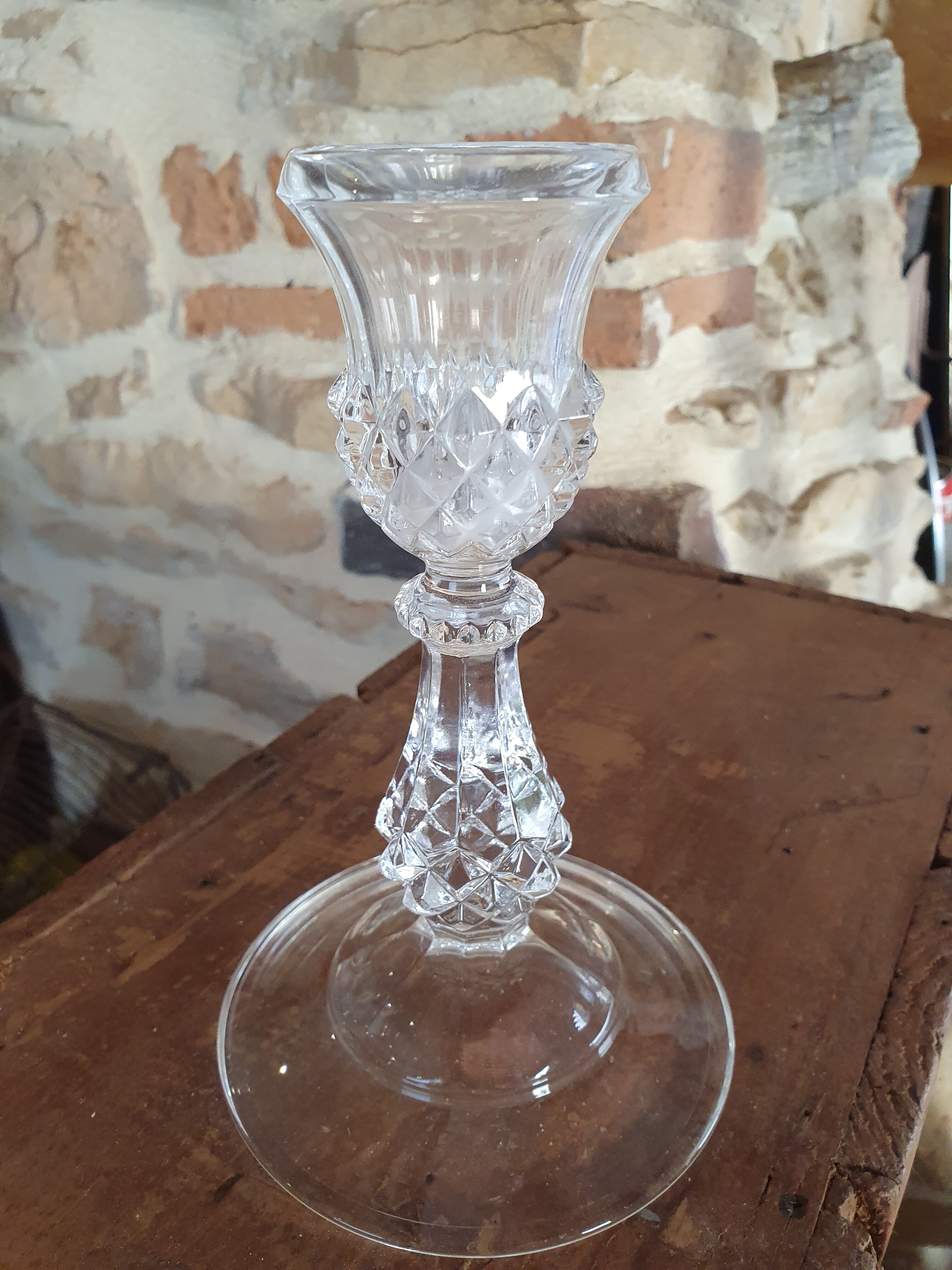 Crystal candle holder
