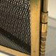 Brass fire screen