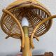 Vintage rattan lamp
