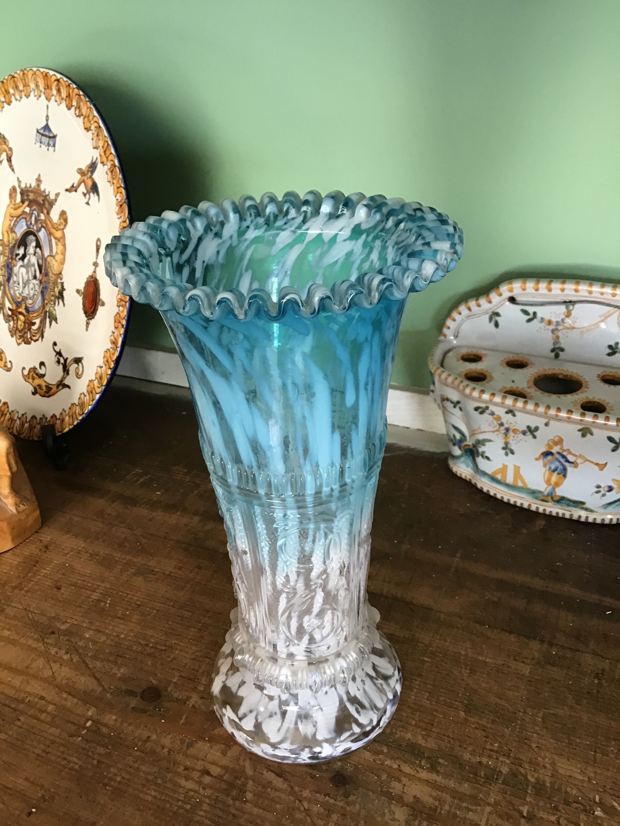 Clichy glass vase