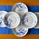 6 antique flat plates in Saint-Amand earthenware (Nord)