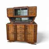 Art Deco sideboard in walnut and burl walnut