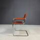Vintage chrome and leather chair