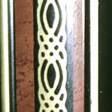 Wooden showcase and gilded motifs 1970