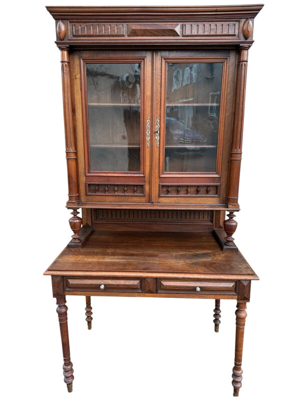 Bureau bibliothèque de Notaire Napoléon III 1880