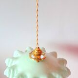 Art deco opaline pendant light