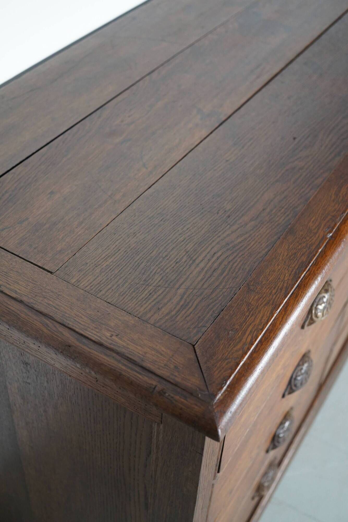 Antique Oak Apothecary / Filing Cabinet, France, 19th Century