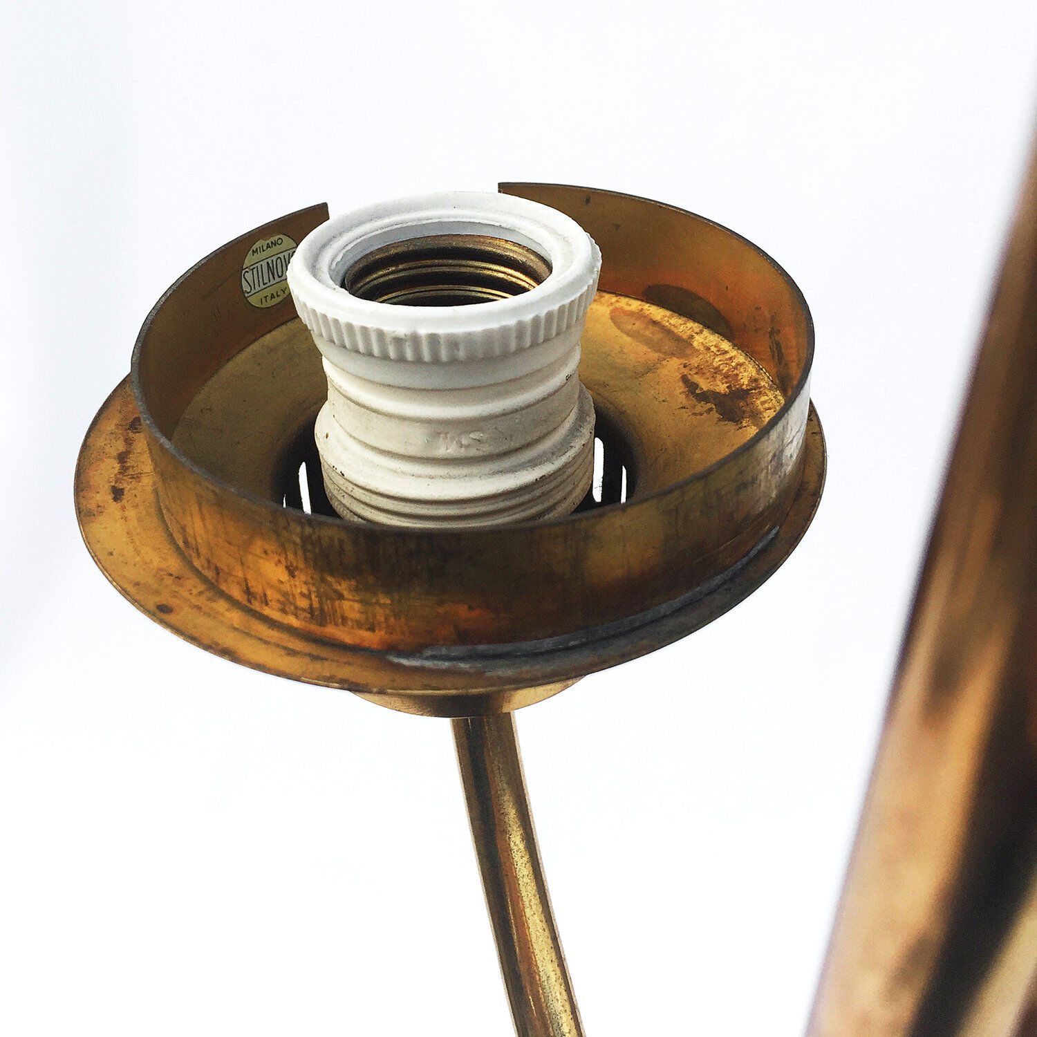 Three branch Stilnovo lamppost