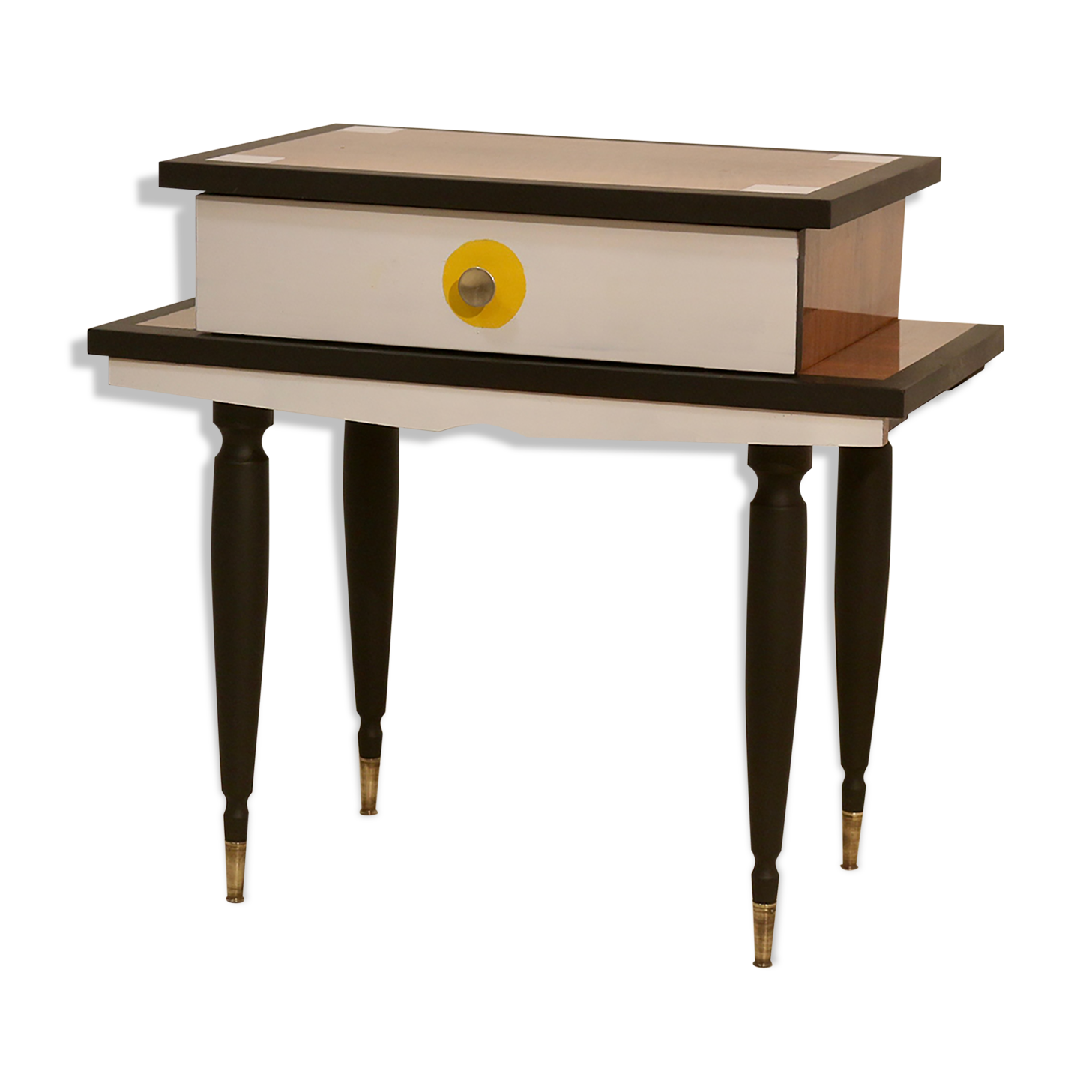 Side table vintage foot compass bis color