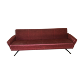 60s red velvet sofa
