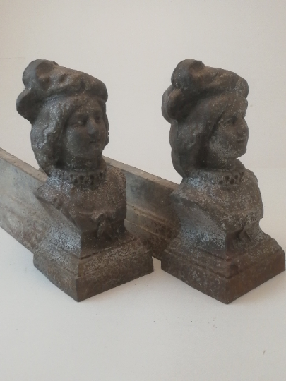 Pair of ancient cast iron channels