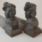 Pair of ancient cast iron channels