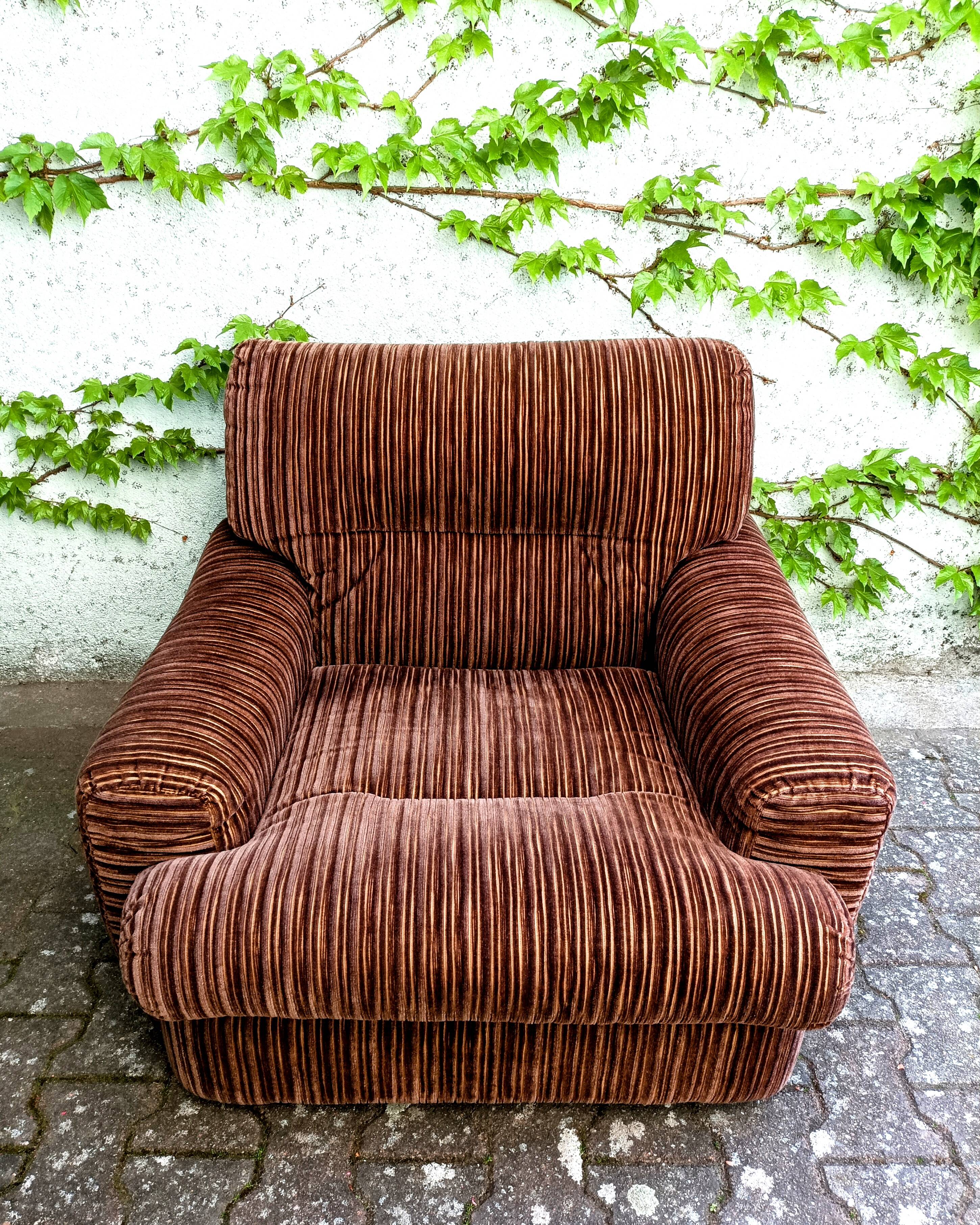 Corduroy armchair
