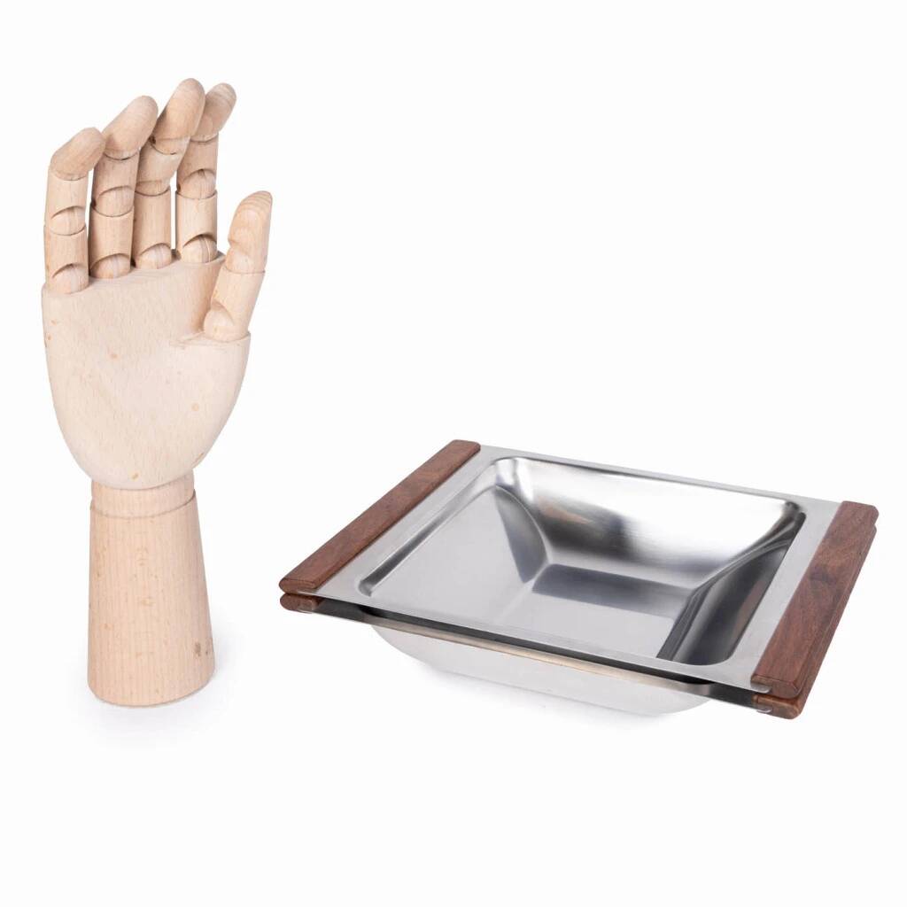 Stainless steel serving trays from the 1960s by Kalmar Designs
