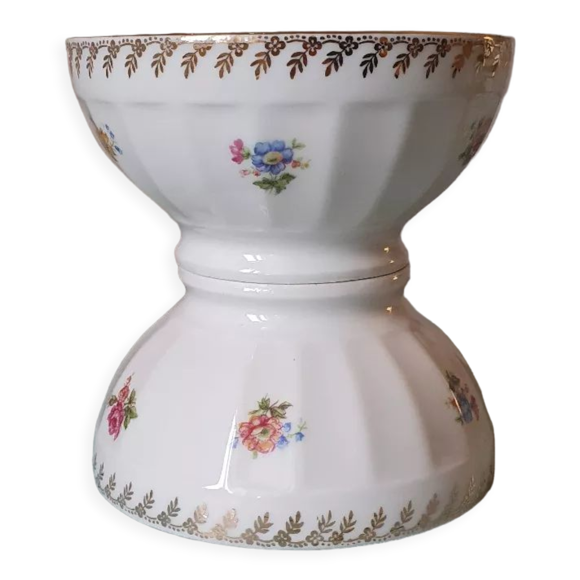 Chauvigny porcelain floral bowls