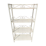 4 Tier Wrought Iron Folding Shelf Unit