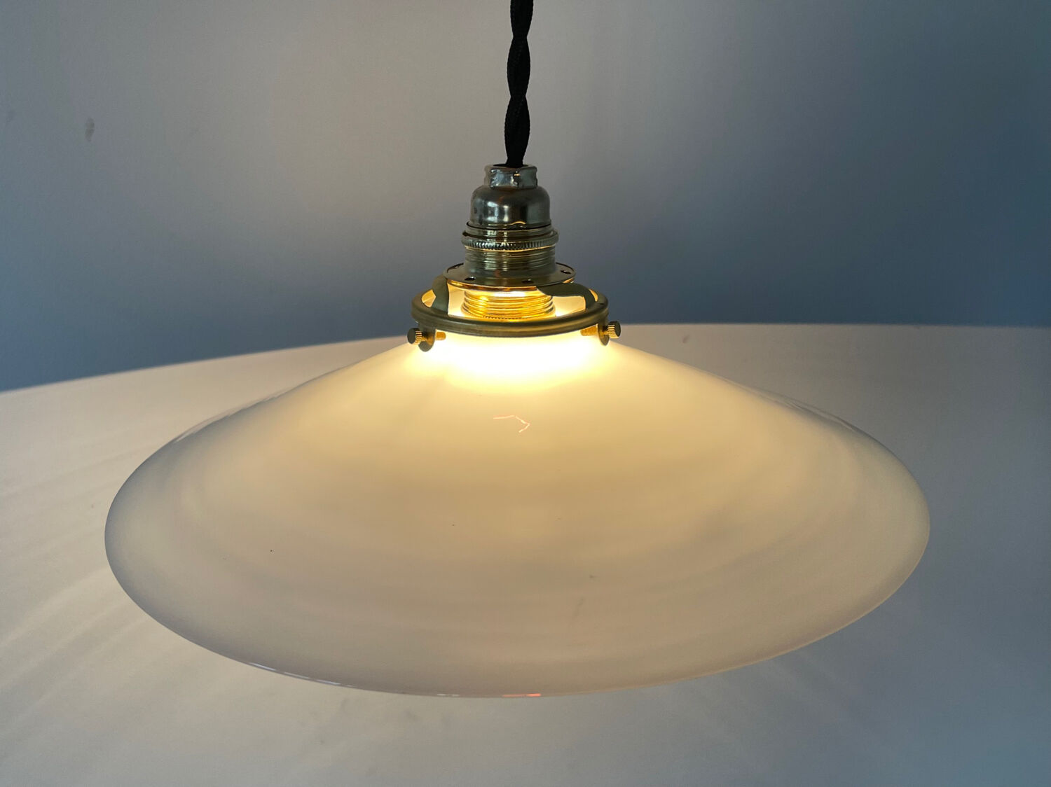 Old opaline pendant light