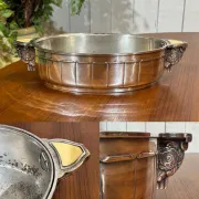 Silver-plated metal jardinière from the Art Deco period - Saglier Frères