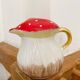 Vintage mushroom barbotine carafe