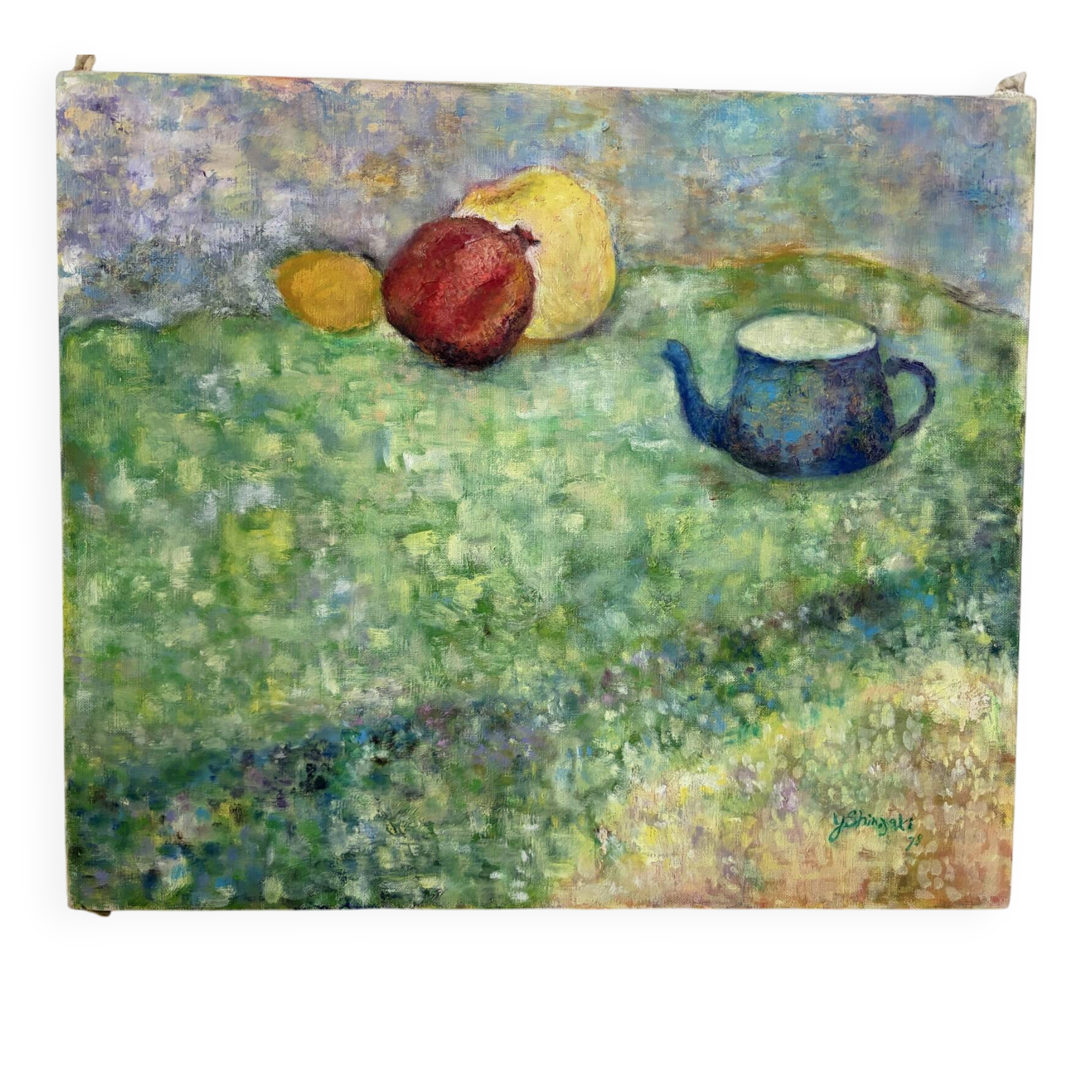 Nature morte japonaise, signé Y Shingaki 1978