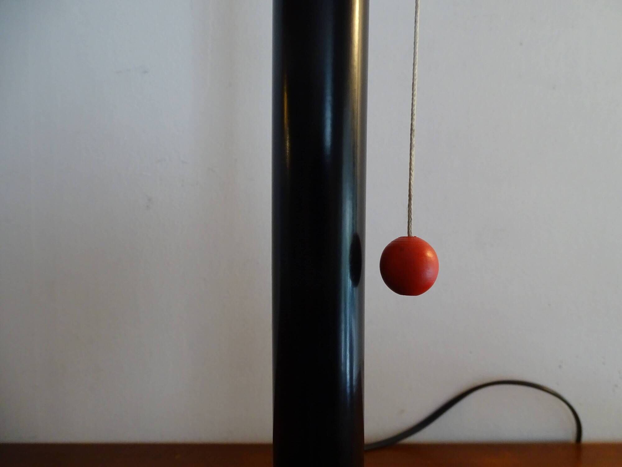 MANADE lamp base Made in France design 1980 metal / black plastic - 43.5 cm