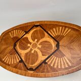 Oval coffee table imitation Galé 70s