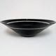 Vintage 1980s Cenedese Murano Glass Black Incalmo Centrepiece Bowl