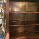 Two-part cabinet, recessed and with a glass-fronted display case, in Indian rosewood, circa 1850/60